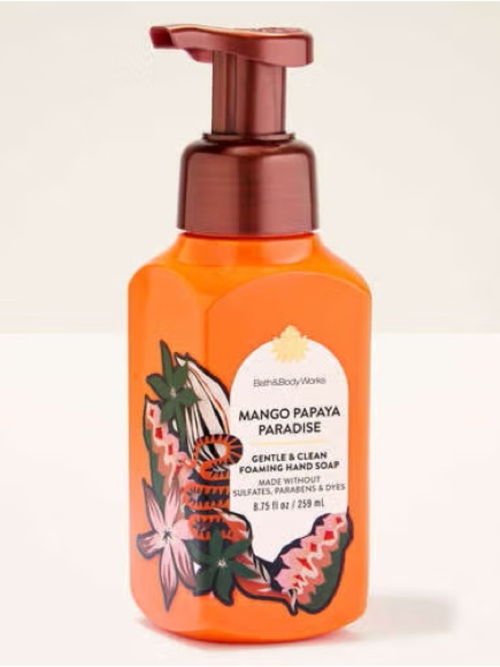 Bath & Body Works Mango Papaya Paradise Gentle Foaming Hand Soap Bundle of 2